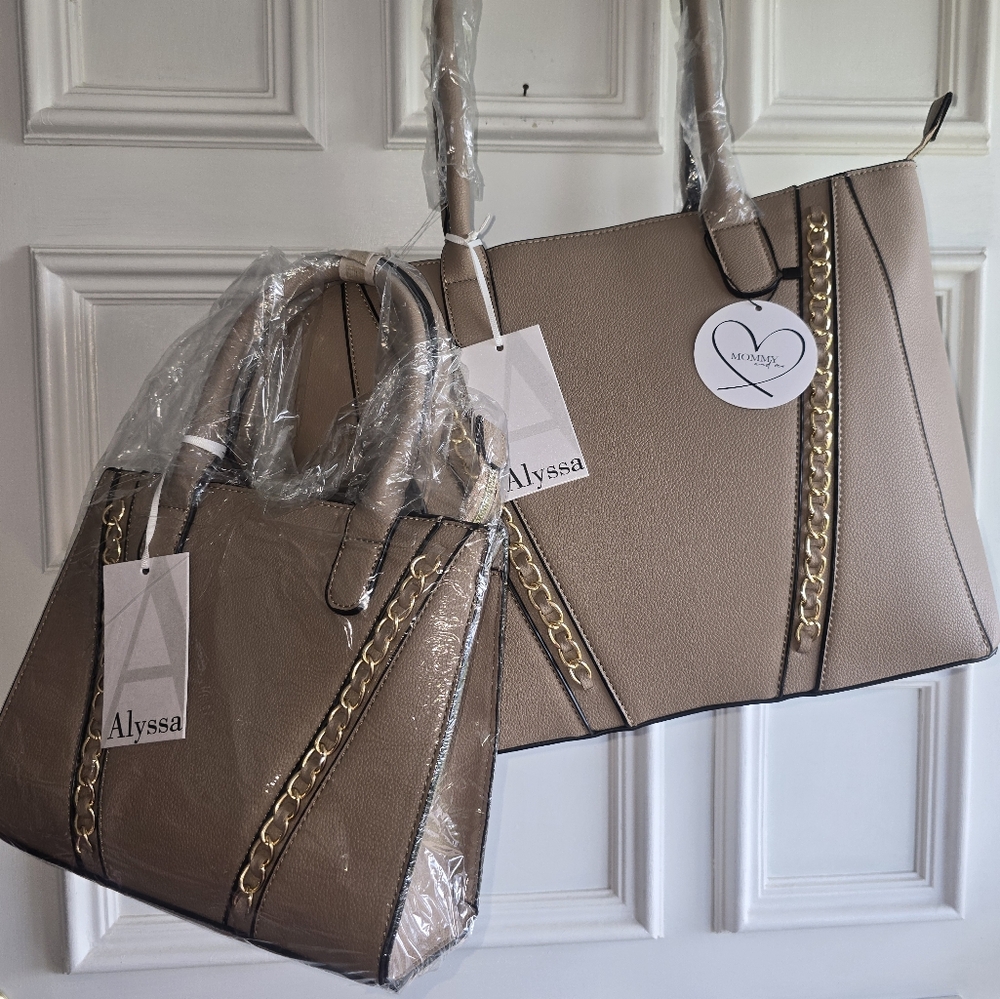 ALYSSA - Tan Women's Bag Set